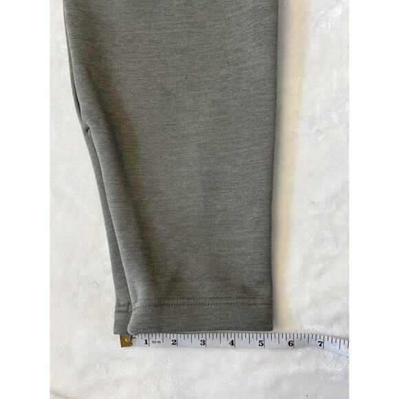 Adidas Climalite Jogger Pants Sz L Green Zip Pockets Pull On Zip Legs Athleisure - Picture 8 of 12